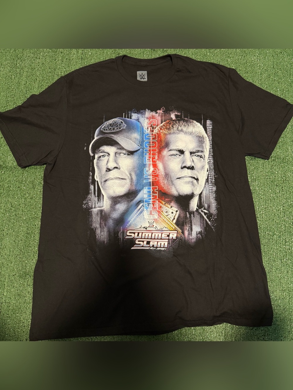 WWE SummerSlam 2025 Tee Shirt XL John Cena Cody Rhodes